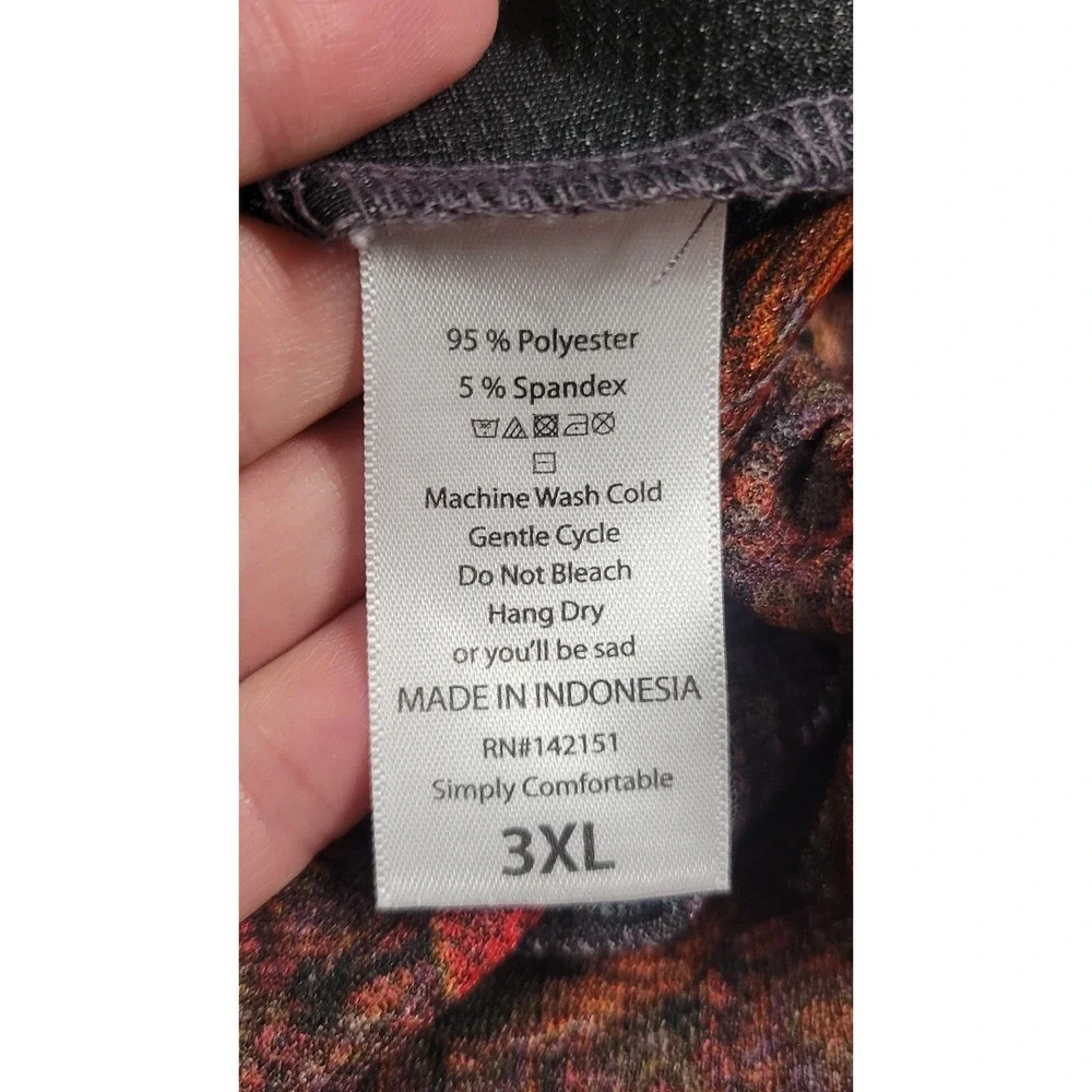 LuLaRoe Amelia Dress 3XL Brown Bird Print Fit &‎ Flare Short Sleeve Pleated Knit